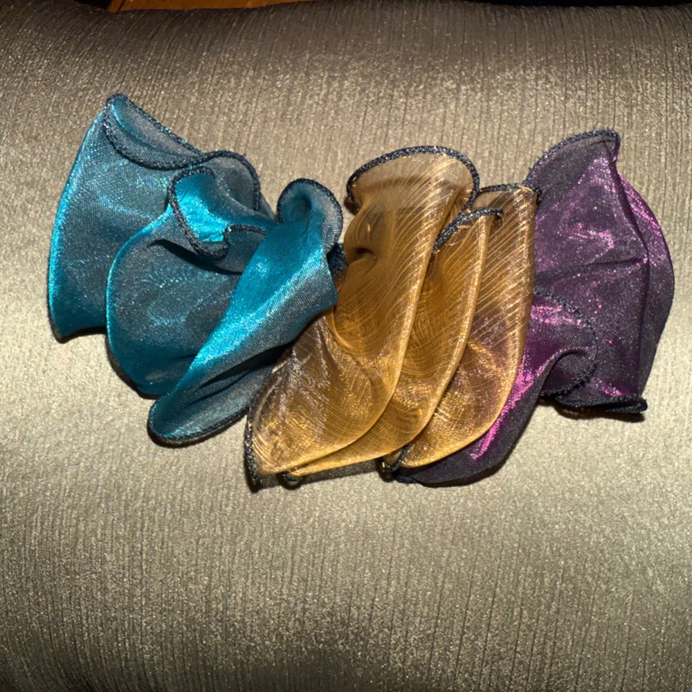 Multicolor Sheer Hair Bow with clip